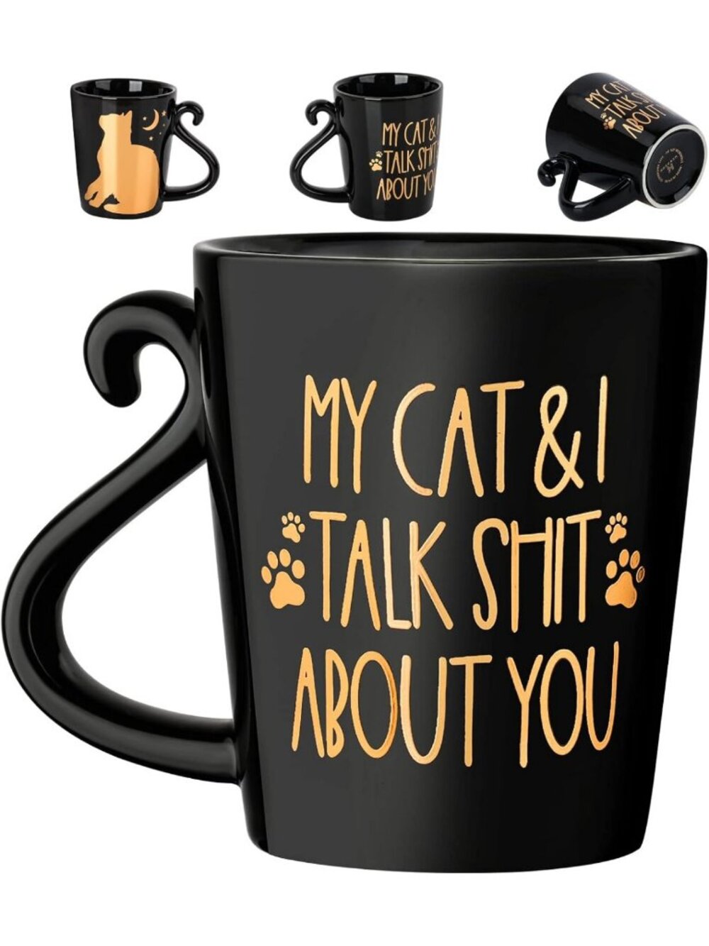 Funny Cat Coffee Mug - Perfect Gift for Cat Moms, Animal Lovers, 12oz, 2-Sided
